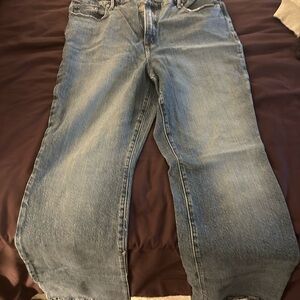 Good American Relaxed Fit Men's Jeans in Light Blue